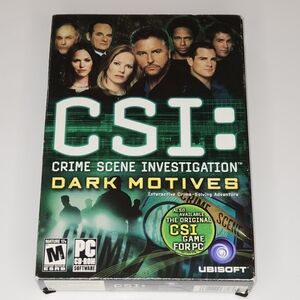CSI Dark Motives PC Game Complete 3 Disc Set w Case Manual